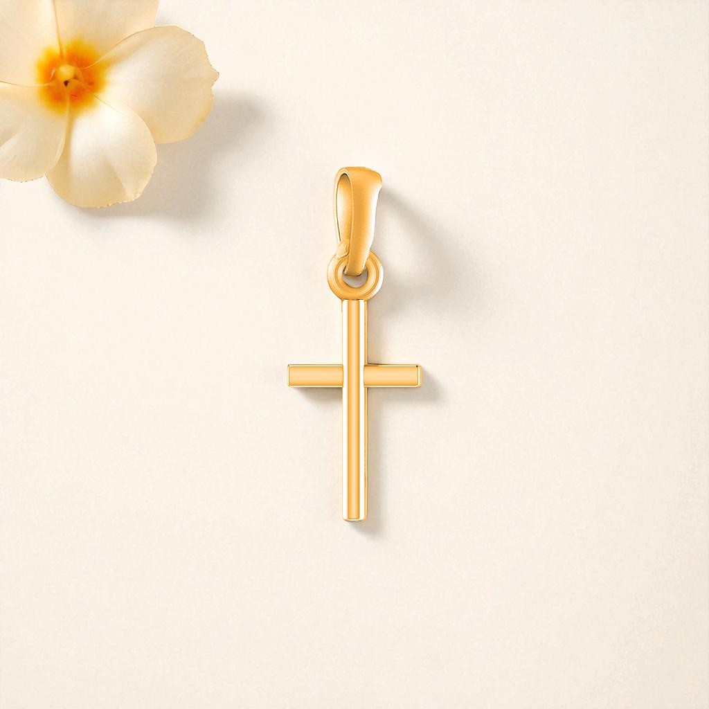 22 CT Gold Plated Silver (92.5% purity) God Jesus Christ Pendant by Akshat Sapphire for Kids & Woman