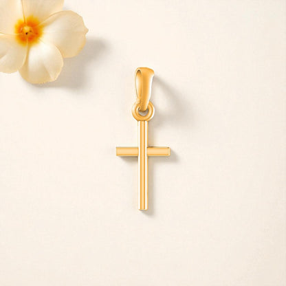 22 CT Gold Plated Silver (92.5% purity) God Jesus Christ Pendant by for Kids & Woman