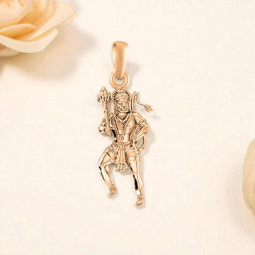 22 CT Gold Plated Silver (92.5% purity) God Hanuman Bajrang Bali  Pendant by Akshat Sapphire for Kids