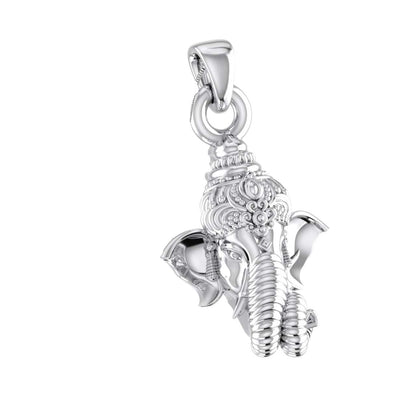 92.5% Pure Sterling Silver God Ganesh Ganpati Pendant Locket For Kids and woman