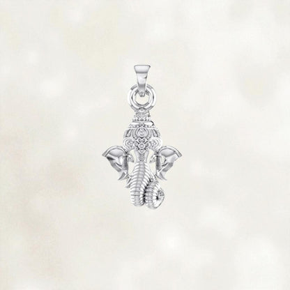 92.5% Pure Sterling Silver God Ganesh Ganpati Pendant Locket For Kids and woman