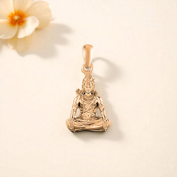 22 CT Gold Plated Silver (92.5% purity) God  Shiva Pendant by Akshat Sapphire for Kids & Woman