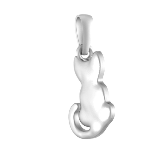 Akshat Sapphire 92.5% Pure Sterling Silver Stylish and Fashionable Cute Cat Pendant for Kids & Woman
