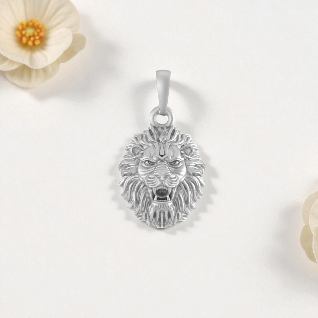 Akshat Sapphire 92.5% Pure Sterling Silver God  Vishnu Narsimha Pendant for Kids & Woman