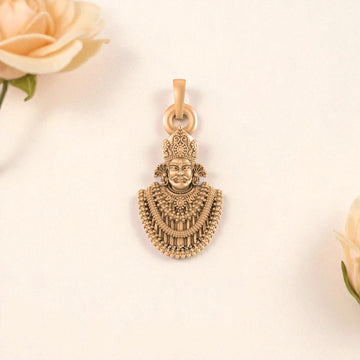22 CT Gold Plated Silver (92.5% purity) God Baba Khatu Shyam Pendant by Akshat Sapphire for Kids & Woman