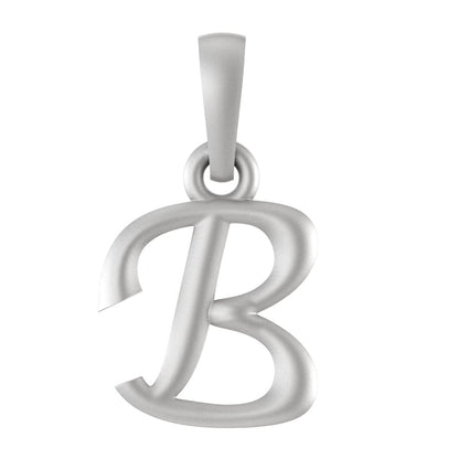 92.5% Pure Sterling Silver Precious Name Alphabet Pendant For Kids And Girls
