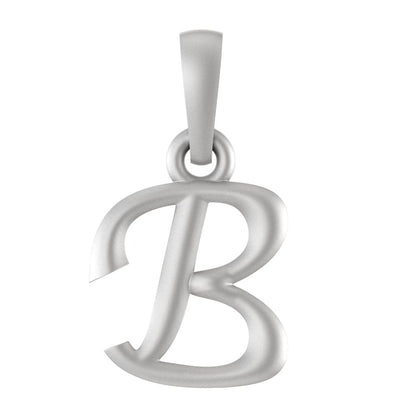 Alphabet B Pendant for Kids by Akshat Sapphire 92.5 Silver KD_B_8024