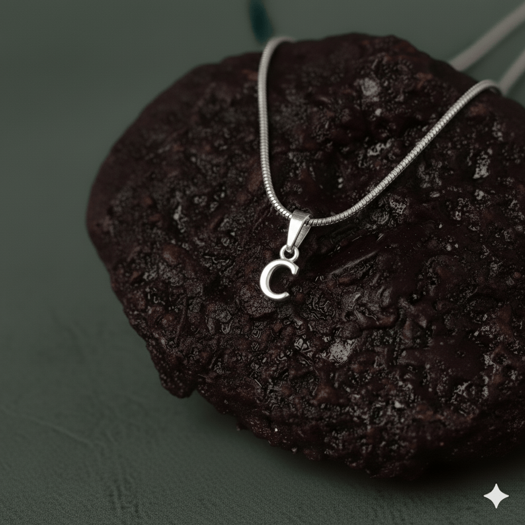 Alphabet C Pendant for Kids by Akshat Sapphire 92.5 Silver KD_C_8025