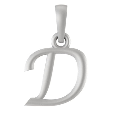 92.5% Pure Sterling Silver Precious Name Alphabet Pendant For Kids And Girls