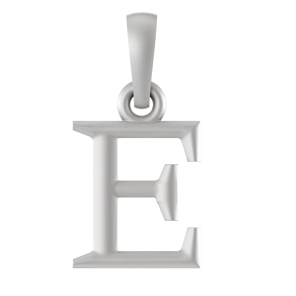 Alphabet E Pendant for Kids by Akshat Sapphire 92.5 Silver KD_E_8027
