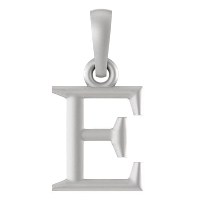 Alphabet E Pendant for Kids by Akshat Sapphire 92.5 Silver KD_E_8027