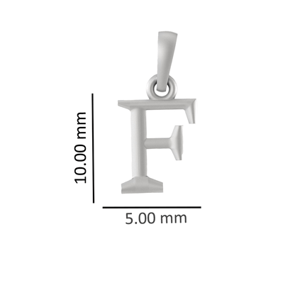 92.5% Pure Sterling Silver Precious Name Alphabet Pendant For Kids And Girls