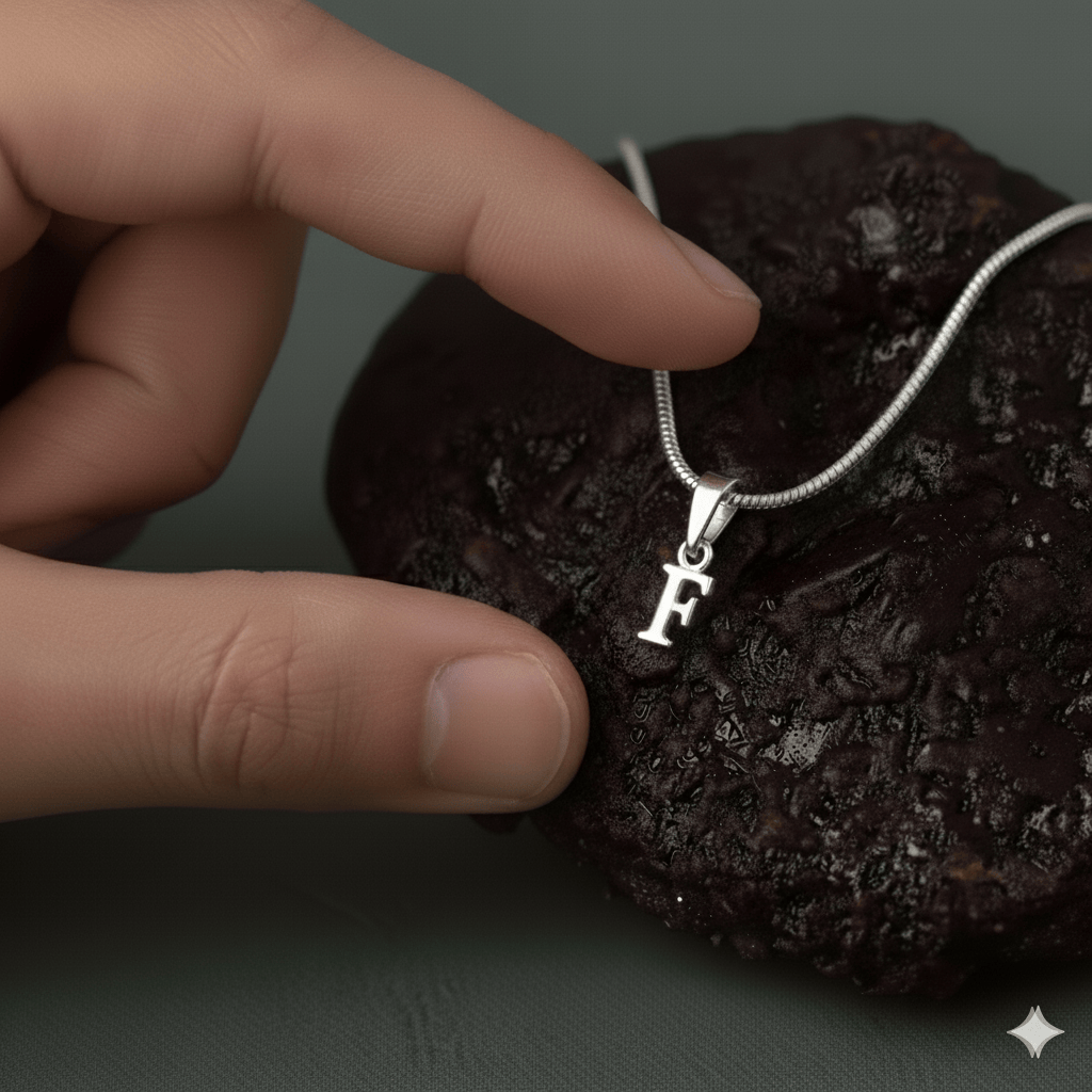 92.5% Pure Sterling Silver Precious Name Alphabet Pendant For Kids And Girls