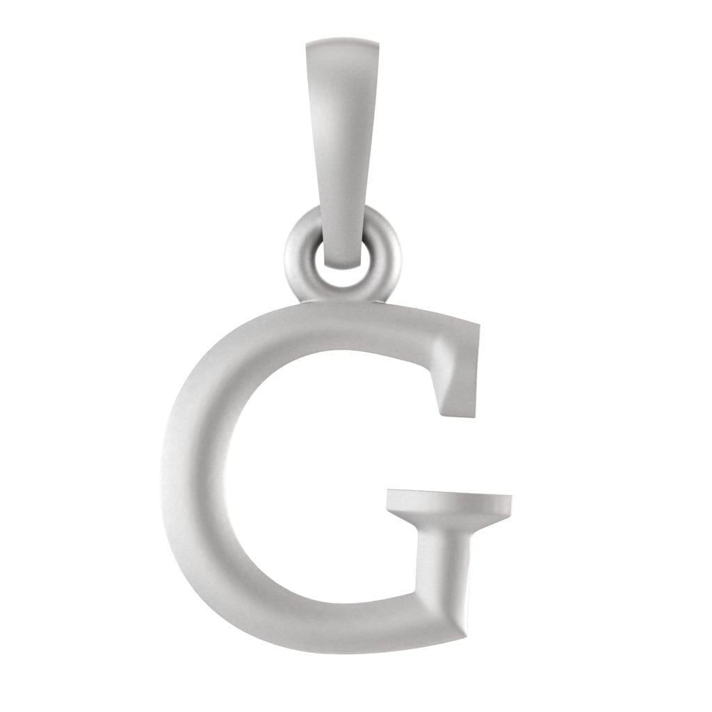 92.5% Pure Sterling Silver Precious Name Alphabet Pendant For Kids And Girls