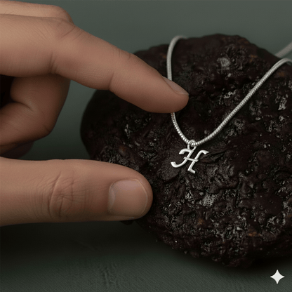 Alphabet H Pendant for Kids by Akshat Sapphire 92.5 Silver KD_H_8030