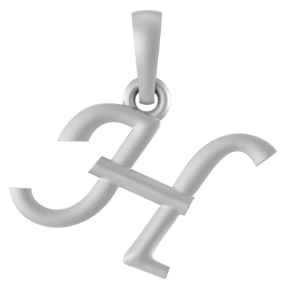 Alphabet H Pendant for Kids by Akshat Sapphire 92.5 Silver KD_H_8030