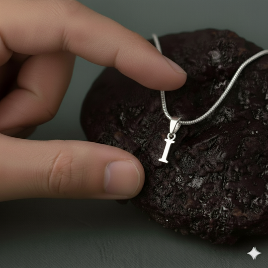 92.5% Pure Sterling Silver Precious Name Alphabet Pendant For Kids And Girls