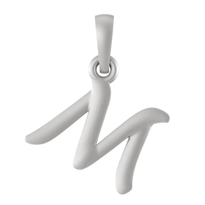 92.5% Pure Sterling Silver Precious Name Alphabet Pendant For Kids And Girls