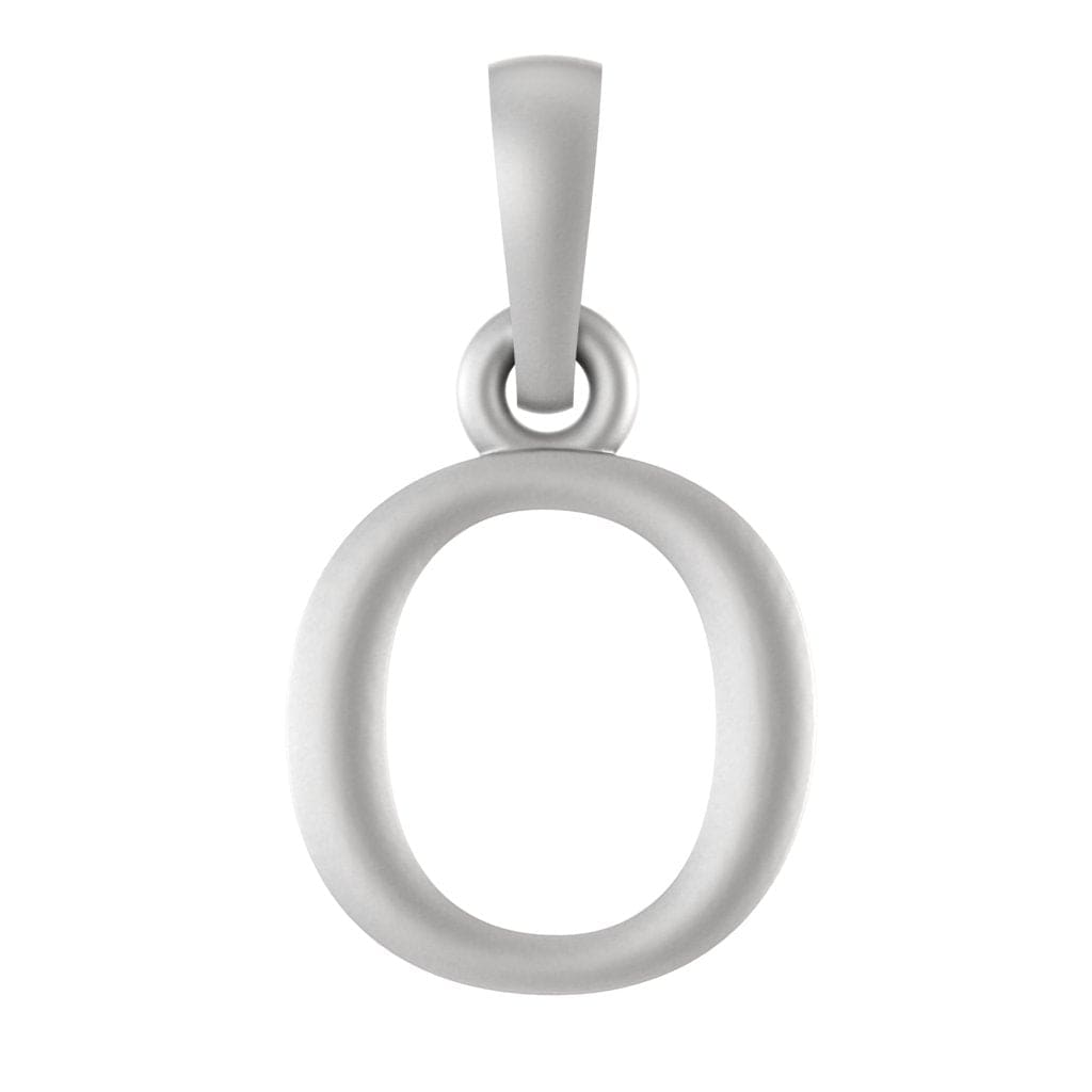 Alphabet O Pendant for Kids by Akshat Sapphire 92.5 Silver KD_O_8037
