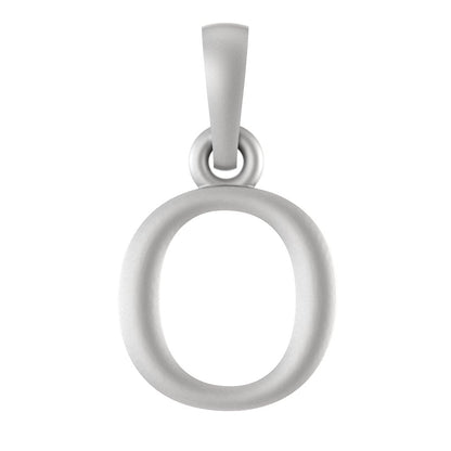 Alphabet O Pendant for Kids by Akshat Sapphire 92.5 Silver KD_O_8037