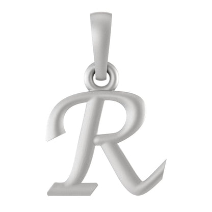 Alphabet R Pendant for Kids by Akshat Sapphire 92.5 Silver KD_R_8040