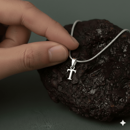 Alphabet T Pendant for Kids by Akshat Sapphire 92.5 Silver KD_T_8042