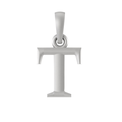 Alphabet T Pendant for Kids by Akshat Sapphire 92.5 Silver KD_T_8042