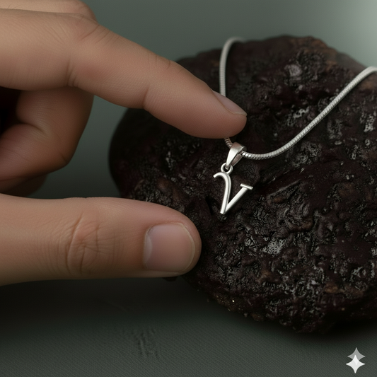 92.5% Pure Sterling Silver Precious Name Alphabet Pendant For Kids And Girls