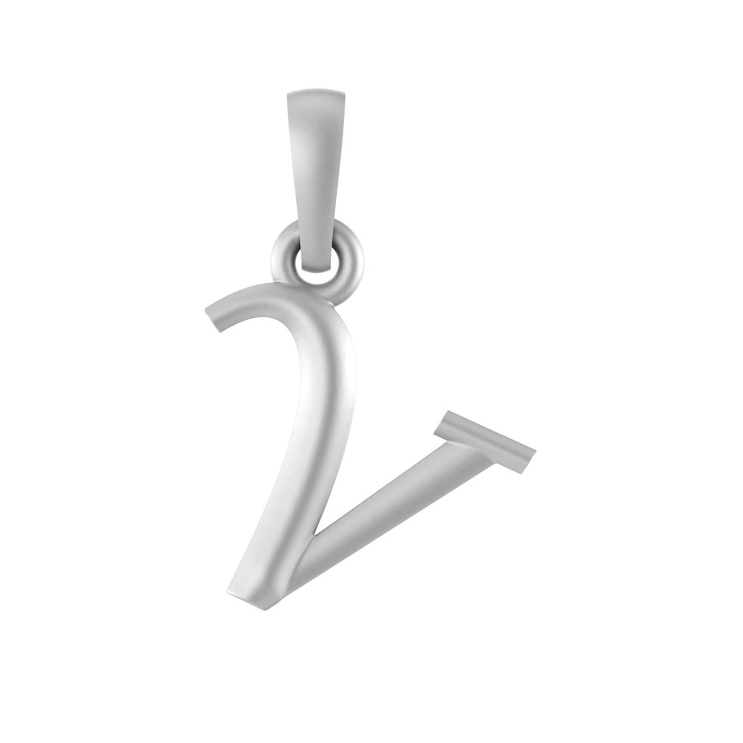 Alphabet V Pendant for Kids by Akshat Sapphire 92.5 Silver KD_V_8044