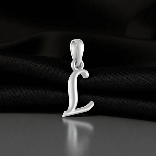 92.5% Pure Sterling Silver Precious Name Alphabet Pendant For Kids And Girls