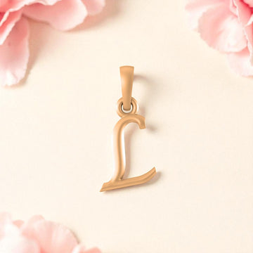 22 CT Gold Plated Silver (92.5% purity) precious and designer Name Alphabet Pendant by Akshat Sapphire For Men and women