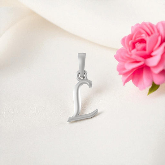 Akshat Sapphire Sterling Silver (92.5% purity) precious Name pendant pure silver designer alphabet locket