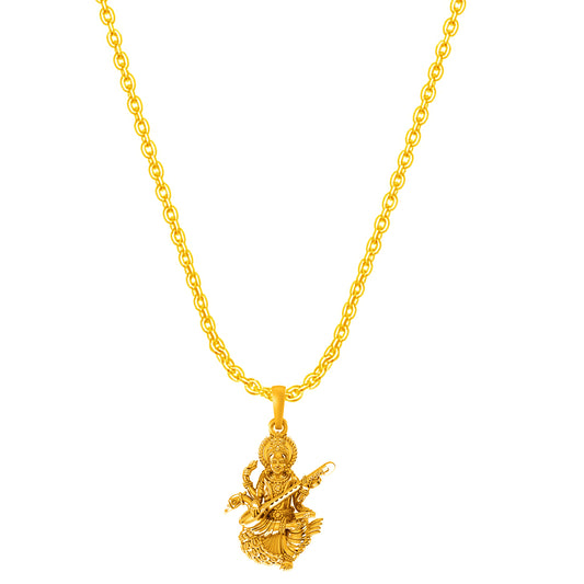 Saraswati ji chain pendant 