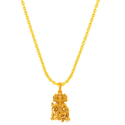 Panchmukhi Hanuman chain pendant 