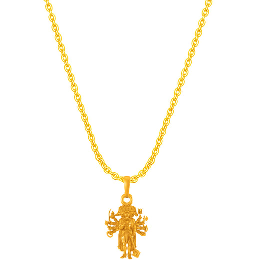 Panchmukhi Hanuman chain pendant 