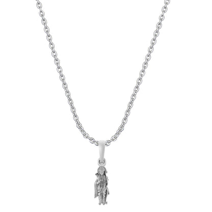 Akshat Sapphire Sterling Silver (92.5% purity) God Ram Ji chain Pendant (Pendant with Anchor Chain-22 inches) for Men & Women Pure Silver Bhagwan Shri Ram Locket for Good Health & Wealth