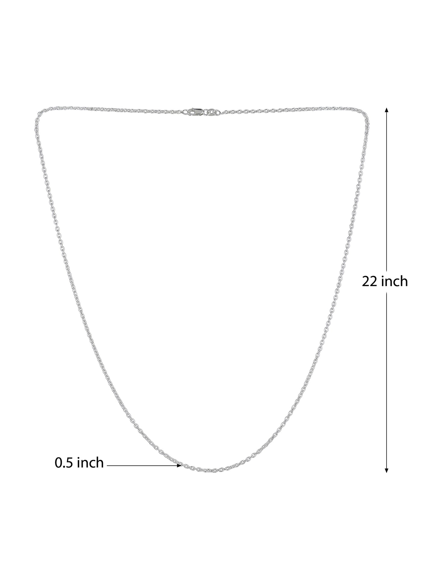 Akshat Sapphire Sterling Silver (92.5% purity) Stylish and Fashionable Happy Dancing girl Chain Pendant (Pendant with Anchor Chain-22 inches) for Men & Women Pure Silver gorgeous dancing girl Chain Locket for Happiness and joy