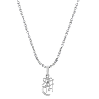Akshat Sapphire Sterling Silver (92.5% purity) God Ram Ji chain Pendant (Pendant with Anchor Chain-22 inches) for Men & Women Pure Silver Bhagwan Shri Ram Locket for Good Health & Wealth