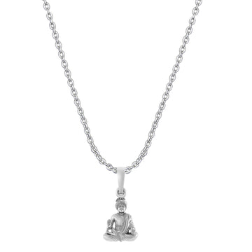 Akshat Sapphire Sterling Silver (92.5% purity) God Swaminarayan Chain Pendant (Pendant with Anchor Chain-22 inches) for Men & Women Pure Silver Swaminarayan Chain Locket for Good Health & Wealth