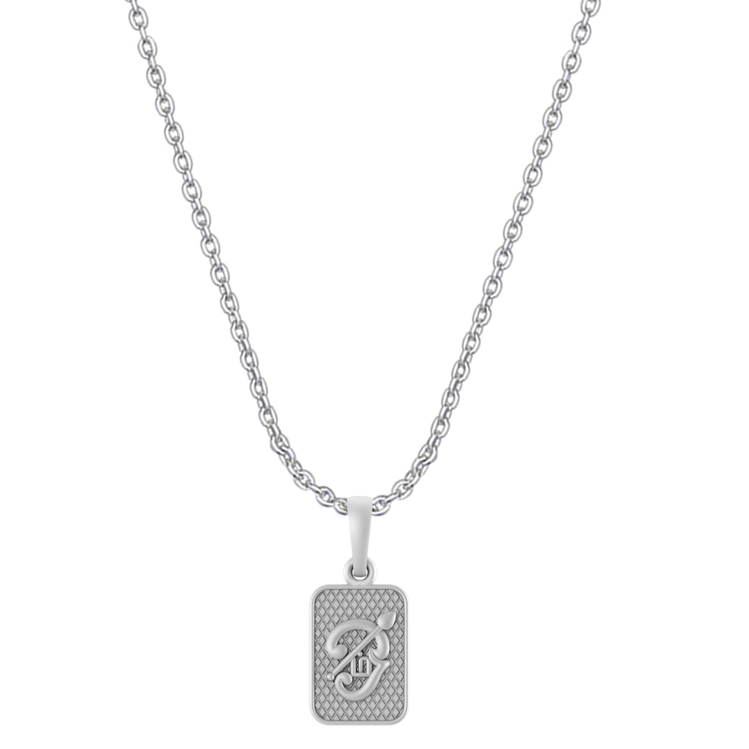 Spiritual Tamil OM Pure Silver 92.5% purity Chain pendant by Akshat Sapphire for Men & Women (Pendant with Anchor Chain-22 inches)