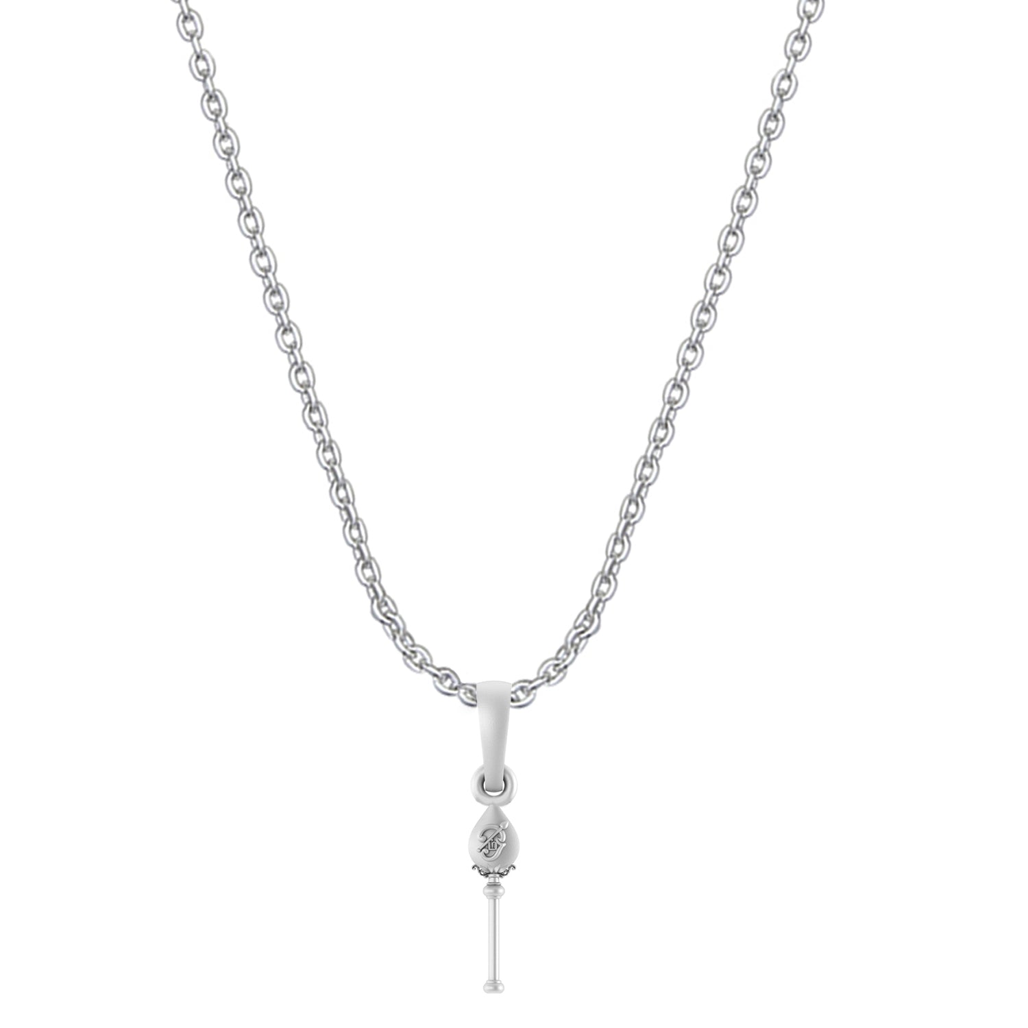 God Kartikeya Pure Silver 92.5% purity Chain pendant by Akshat Sapphire Murugan Pendant (Pendant with Anchor Chain-22 inches)
