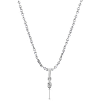 God Kartikeya Pure Silver 92.5% purity Chain pendant by Akshat Sapphire Murugan Pendant (Pendant with Anchor Chain-22 inches)