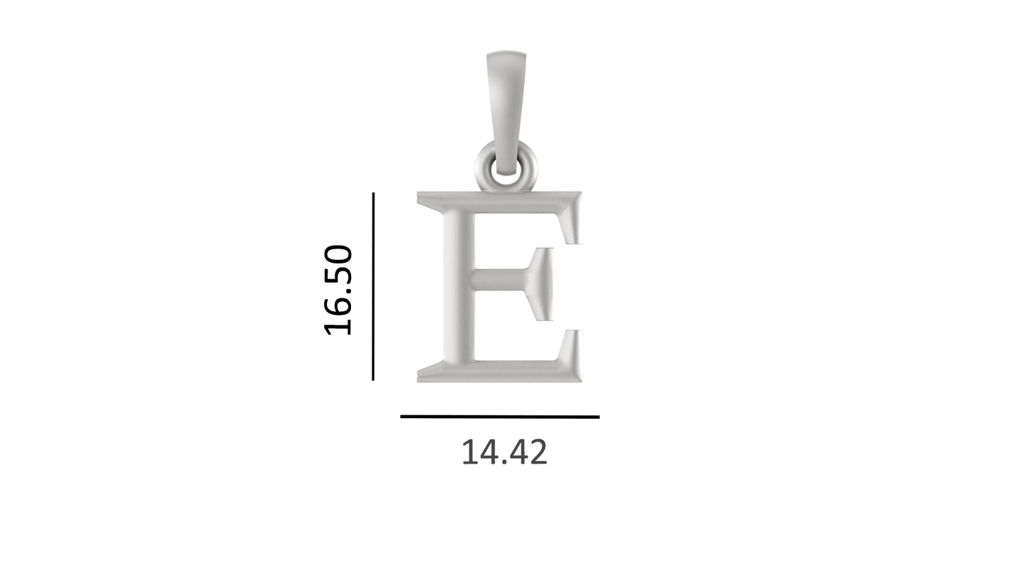Akshat Sapphire Sterling Silver (92.5% purity) precious Name alphabet chain pendant (Pendnat with Anchor/Cable chain- 22 Inches) pure silver designer alphabet chain locket