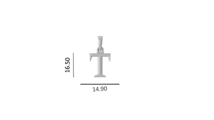 Sterling Silver (92.5% Purity) Pure Silver precious Name alphabet chain pendant (Pendnat with Anchor/Cable chain- 22 Inches)