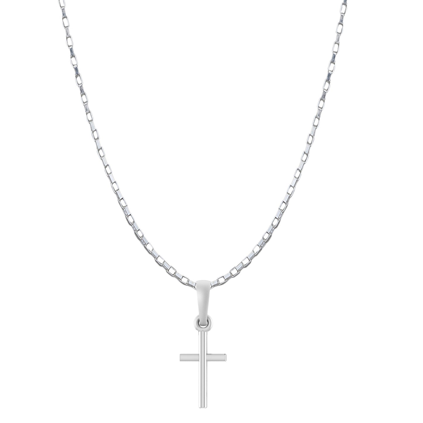 God Jesus Chain Pendant (Pendant with Box Chain-22 inches) for Men & Women Pure Silver Lord Isa masih Chain Locket for Good Health & Wealth