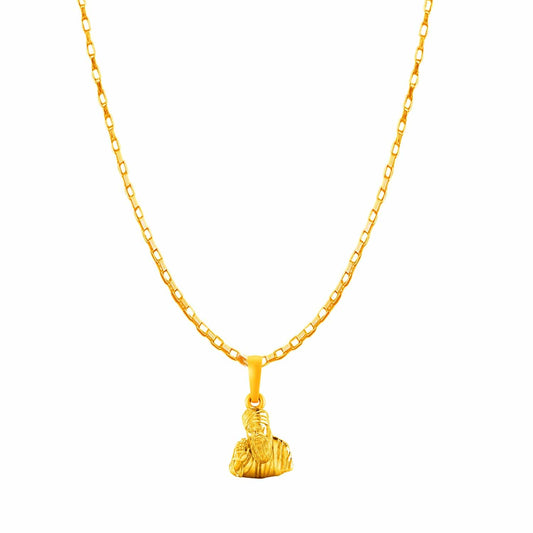 Guru Nanak with chain pendant 
