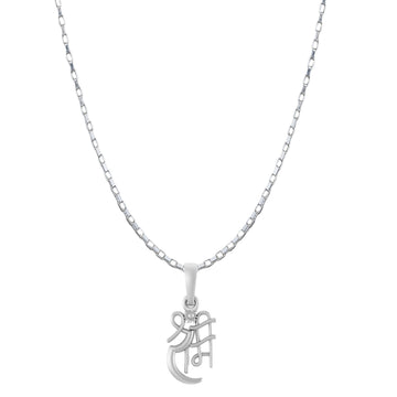Akshat Sapphire Sterling Silver (92.5% purity) God Ram Ji chain Pendant (Pendant with Box Chain-22 inches) for Men & Women Pure Silver Bhagwan Shri Ram Locket for Good Health & Wealth
