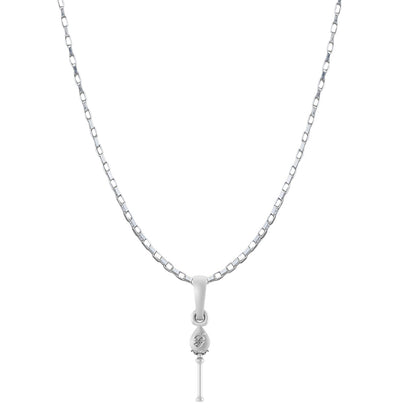 God Kartikeya Pure Silver 92.5% purity Chain pendant by Murugan Pendant (Pendant with Box Chain-22 inches)