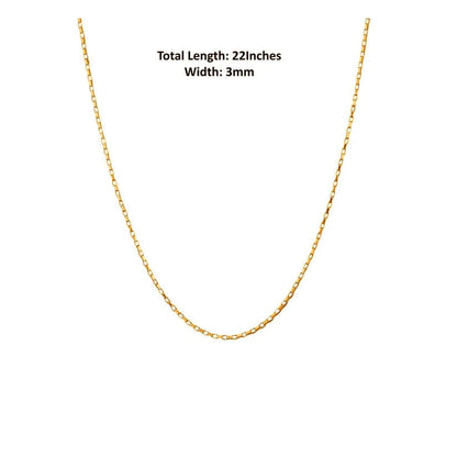 22KT Gold Plated Sterling Silver (92.5% Purity) Pure Silver Spiritual God Kartikeya Chain Pendant (Locket with Box Chain-22 inches) for Men & Women
