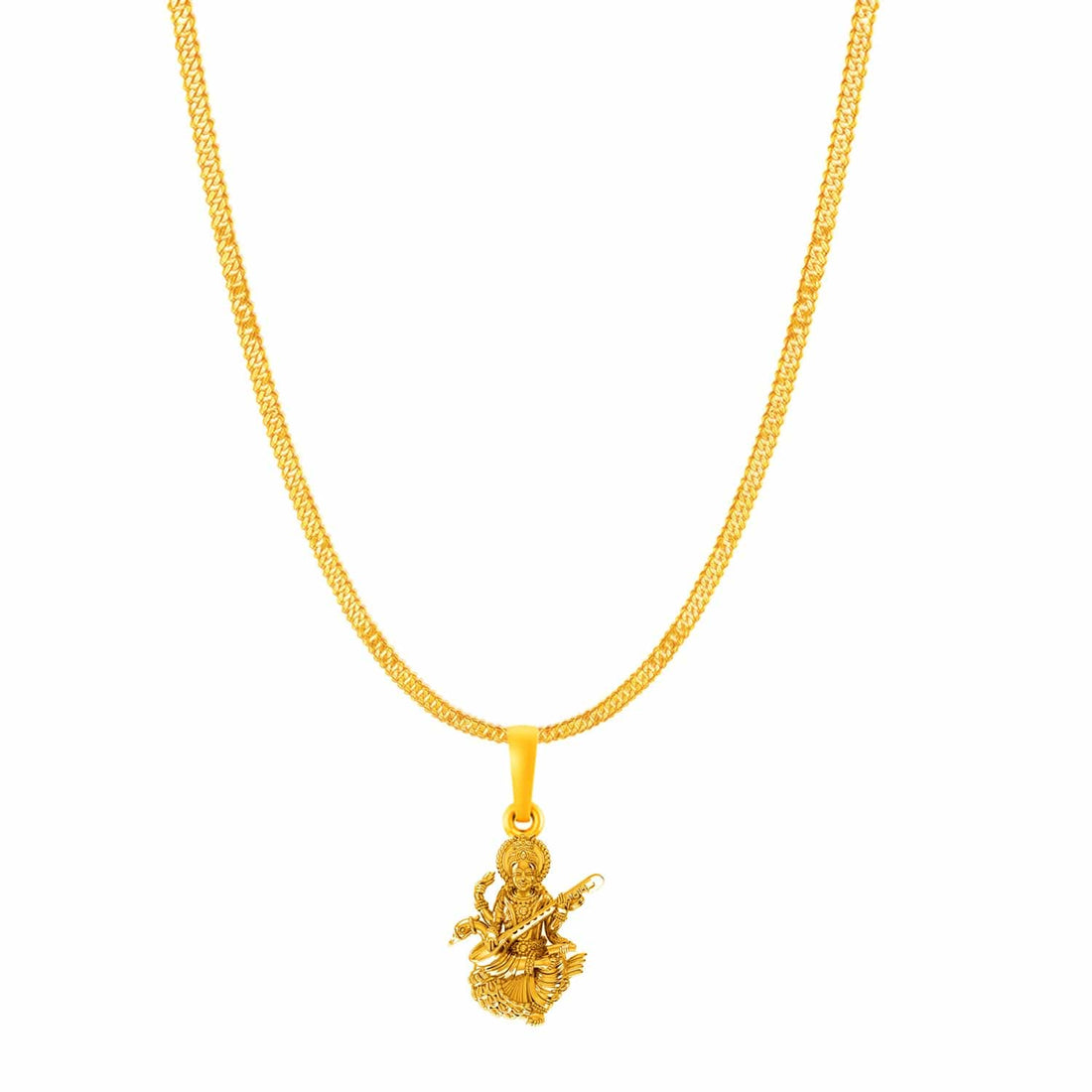 Saraswati ji with chain pendant 